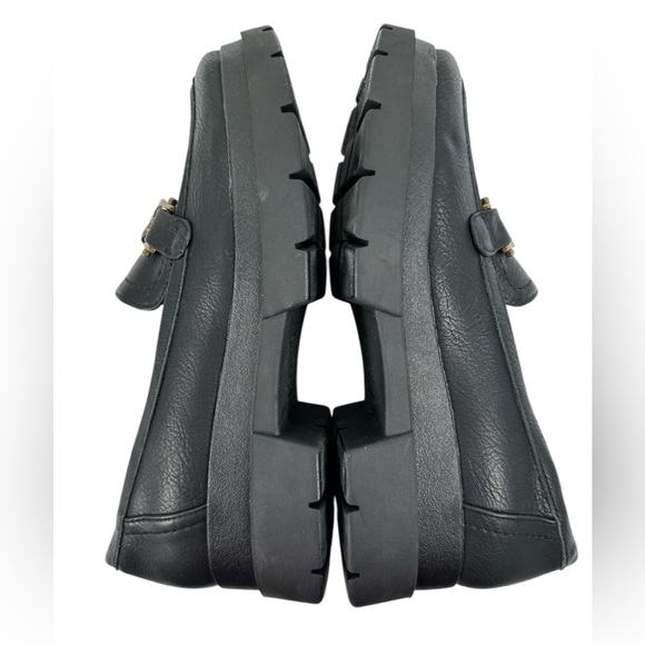 Soul Naturalizer Onyx Lug Slip On Loafer Chunky Platform Sole Chain Link - Picture 6 of 11